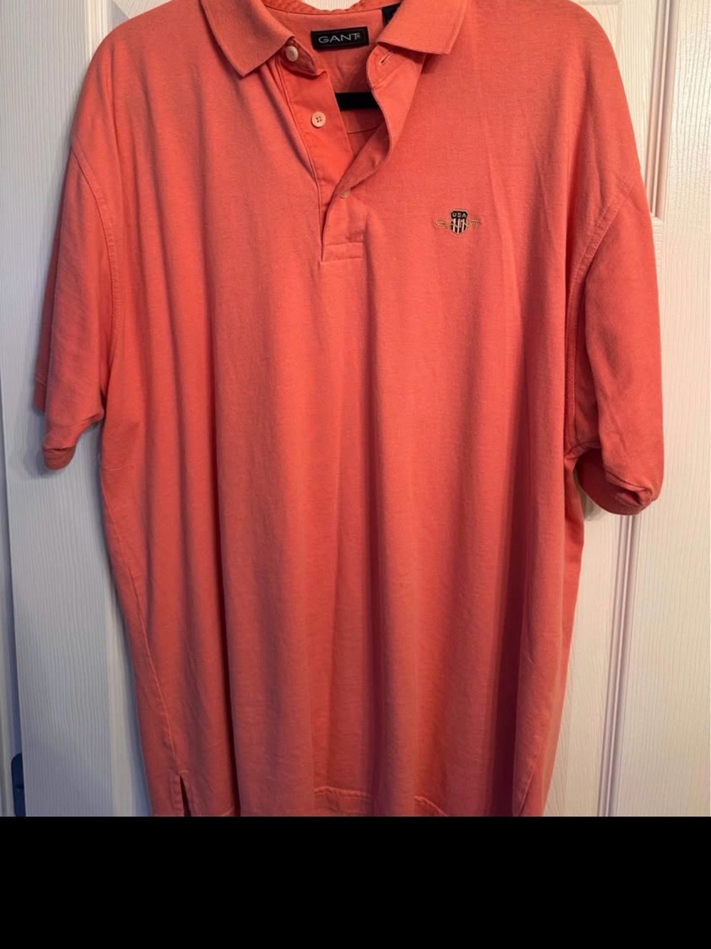 GANT Men's Coral-Orange Polo Shirt